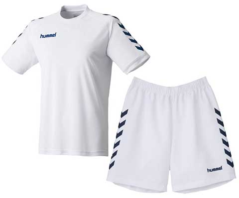 【送料無料】【5000円均一 140cmサイズのみ】【廃番メル】 hummel(ヒュンメル)キッズ・ジュニア ジュニアプレゲームシャツ・パンツ 上下セット ホワ...