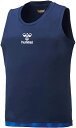 【送料無料】【3500円均一 Mサイズのみ】【廃番】hummel(ヒュンメル) 袖無し スポーツ ウェアメンズ ユニセックス バスケットタンクトップネイビー H...