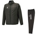 【送料無料】【14000円均一】hummel(ヒュンメル) 裏メッシュウインド ジャケット&パンツのセット 上下セット ブラック HAW2147-HAW2147...