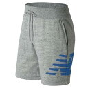 【送料無料】【よりどり3個以上で各200円引き】【廃番】new balance(ニューバランス)ユニセックスヘザーショーツヘザーグレーAMS81536-HG【19☆】●●