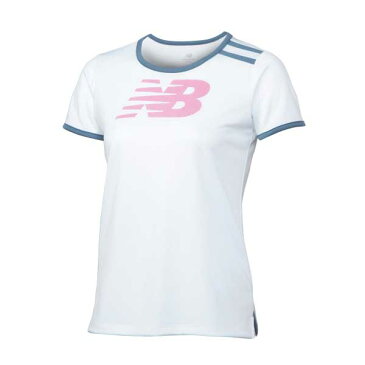 【1500円均一】【廃番】new balance(ニューバランス)レディース・ウィメンズテニス ショートスリーブTシャツホワイトJWTT6031-WT【16☆ヤフ】●●