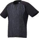 【送料無料】【廃番】【4000円均一 Mサイズのみ】DESCENTE(デサント)野球 ベースボールウェア 半袖ジャケットメンズハンソデライトプルオーバJKTブラックDBMQJK32SH-BK-M【21★】(4)