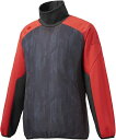 【送料無料】【廃番】【5000円均一 Mサイズのみ】DESCENTE(デサント)野球 ベースボールウェア 長袖ジャケットメンズタートルネックライトプルオーバJKTレッド×ブラックDBMQJK33SH-RDBK-M【21★】