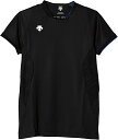 【送料無料】【3000円均一 Mサイズのみ】【廃番】DESCENTE(デサント) 吸汗速乾 バレーボールウェアメンズ 半袖プラクテイスシャツブラック DVB59...