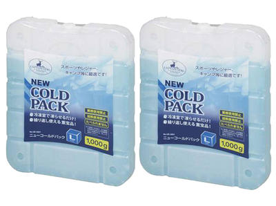 【1500円均一】【よりどり5個で送料無料】【2個セット】CAPTAINSTAG（パール金属）NEW COLD PACK 1000G保冷剤UE3001-2SET【19★】