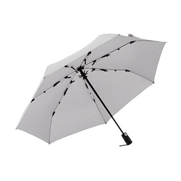 【送料無料】【よりどり3個以上で各200円引き】mabu(マブ)高強度折りたたみ傘63cm ライトグレー(白骨)SMV-410637本骨・自動開閉・耐風【20★】