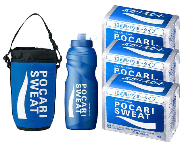 【送料無料】【4000円均一】【よりどり3個以上で各200円引き】大塚製薬ポカリスエットスクイズボトル+キャリージャケット+パウダー 10L用 3袋 3点セット32001-3348-3415-3SET【定番】 