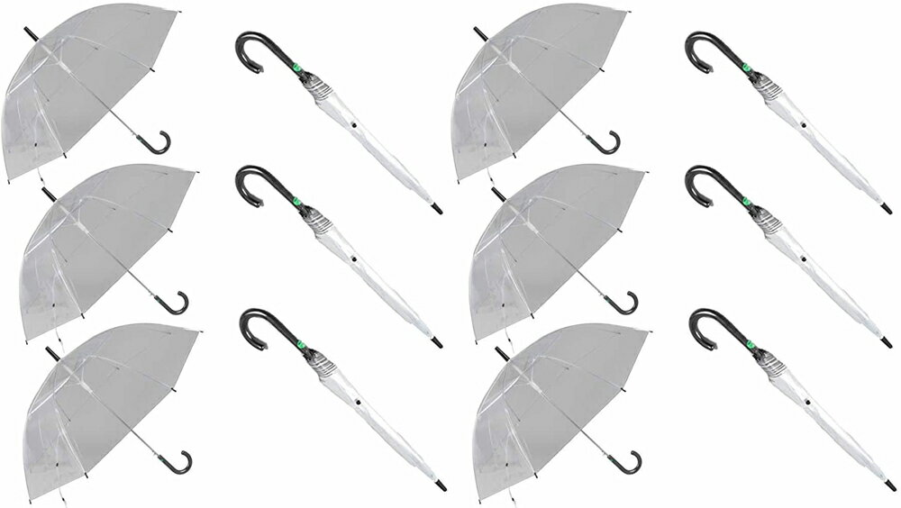 【送料無料】【12本セット】低公害ビニール傘60cm ジャンプ傘黒610648-BK-12SET【定番】【雨傘】