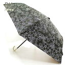 【送料無料】【3000円均一】【廃番】レディース・ウィメンズボタニカルフラワー日傘 晴雨兼用 UVカット99%折りたたみ傘 50cmブラックSUB16-004-...