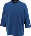 【送料無料】【3500円均一】【廃番 】CONVERSE(コンバース) 綿100% Tシャツメンズ クールネック7分袖(ポケット)Dブルー CA211381-2...