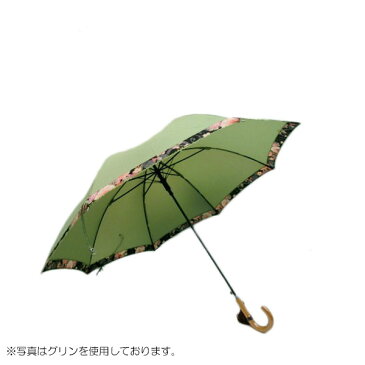 【2500円均一】レディース・ウィメンズ和風　ちりめん織　切り継ぎジャンプ傘 （58cm)ベージュ2710112-BE(15★)　(雨傘)(婦人傘)