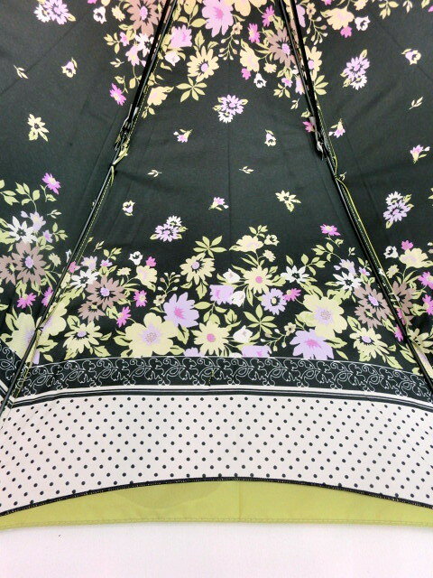 【送料無料】【よりどり3個以上で各200円引き】レディース・ウィメンズ晴雨兼用　UVカット99％高度な耐水性全天候型2重張りジャンプ傘 58cmグリン（ガーデン）354700J-GRG【17☆】【婦人傘】