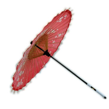 【送料無料】【よりどり3個以上で各200円引き】和傘 日傘 梅柄39cm〜42cm赤07560043-RD【定番】【和傘】