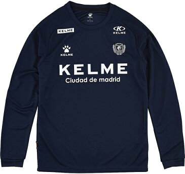 【送料無料】【2500円均一】【廃番】KELME(ケレメ)サッカー・フットサル ウェア 長袖Tシャツキッズ・ジュニアJR.ロングTシャツネイビーK20F172J-107【21★】
