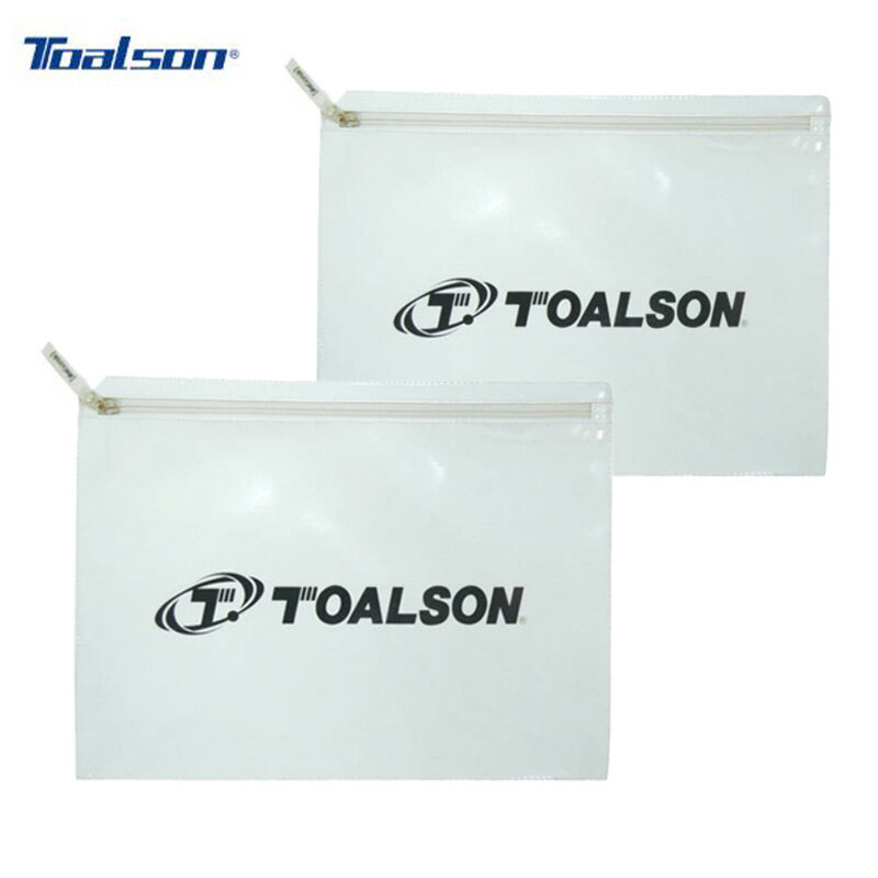 【送料無料】【2個セット】【横36cm×縦26.5cm】【廃番メル】TOALSON（トアルソン）エナメル書類ケース マルチスポーツ ビジネス 持ち運び 大きめ 使い分けに セット　ホワイト　1FT0908W-2SET【12★】●●