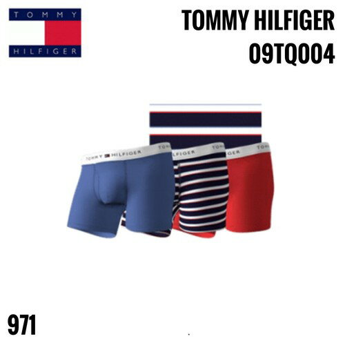 Tommy Hilfiger 【送料無料】TOMMY HILFIGER(トミーヒルフィガー)3枚組ボクサーパンツ　 綿100% メンズ アンダーウェア パック 男性 下着 3枚セット09TQ004-971【23☆】