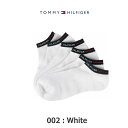 【送料無料】【廃番】【6足組】TOMMY HILFIGER(トミーヒルフィガー) レディース ユニセックス ジュニア ソックス カジュアル 靴下 6足組 ソック...