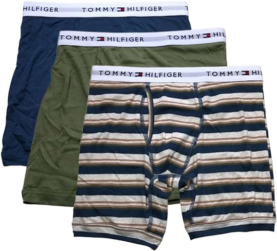 トミーヒルフィガー パンツ メンズ 【送料無料】TOMMY HILFIGER(トミーヒルフィガー)3枚組ボクサーパンツ　 綿100% メンズ アンダーウェア パック 男性 下着 3枚セット09TE015-270　【23☆】