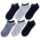 【送料無料】【3000円均一 6足組】【廃番】TOMMY HILFIGER(トミーヒルフィガー) 靴下 6足セット レディース ユニセックス ジュニア ソックス...