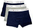 トミーヒルフィガー トランクス 【送料無料】【Lサイズのみ】【3枚組】TOMMY HILFIGER(トミーヒルフィガー)3枚組ボクサーパンツ　 綿100% メンズ アンダーウェア パック 男性 下着 3枚セット09TQ002-410-L　【23★】