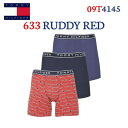 【送料無料】【廃番】Mサイズのみ【3枚組】TOMMY HILFIGER(トミーヒルフィガー)3枚組ボクサーパンツ 綿100% メンズ アンダーウェア パック 男性 下着 3枚セット 09TE001-064 【23★】