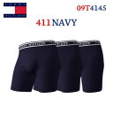 【送料無料】【3枚組】TOMMY HILFIGER(トミーヒルフィガー) 3枚組ボクサーパンツ 綿100% メンズ アンダーウェア パック 男性 下着 3枚セット ネイビー 09T4145-411【24★】