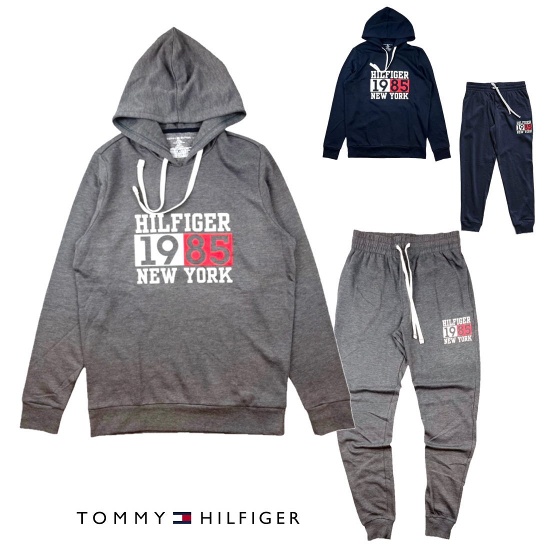 【送料無料】【裏起毛スウェット上下セット】【10000円均一】TOMMY HILFIGER(トミーヒルフィガー) メンズ ユニセックス フーディースウェット上下...