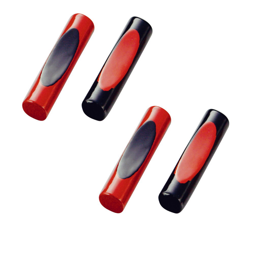 【送料無料】【まとめ買いがお得！】本漆箸置(枕型)　【朱/黒】天然木（漆）はしおき 4個・6個・8個セット　【定番】