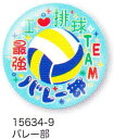 【よりどり20個で送料無料】部活カンバッジコレクション缶バッジバレー部15634-9【卒業】【定番】●●