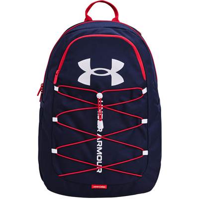 【送料無料】【5000円均一】UNDER ARMOUR(アンダーアーマー) スポーツバッグ リュックユニセックス HUSTLE SPORT BACKPACKミッドナイトネイビー×レッド×ホワイト 1364181-411【22☆】