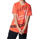 【送料無料】【2500円均一】【廃番追】UNDER ARMOUR(アンダー アーマー)スーパービッグロゴS/S Tシャツ ジュニア ラッシュレッド×ブラック ...