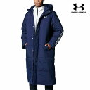 【送料無料】【廃番】UNDER ARMOUR(アンダーアーマー) UAロングコート メンズベンチコート 中綿コート ロングダウン風コート メンズ ネイビー 1...