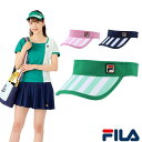 【送料無料】【廃番追】 FILA(フィラ) スポーツ アクセサリー 熱中症対策 日よけ 帽子 レディース・ウィメンズ テニス サンバイザー VL9226【22☆...