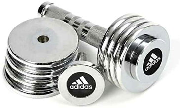 【送料無料】【よりどり3個以上で各200円引き】【同梱不可】adidas(アディダス)5kg クローム ダンベルセットユニセックス筋力 トレーニング用品ADWT10026【20★】