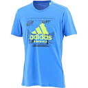 【送料無料】【よりどり3個以上で各200円引き】【3000円均一】【廃番】adidas(アディダス)FASTグラフィックビックロゴTシャツメンズ半袖 ランニングウェアグローリーブルーGLR45-FJ4999【20★】