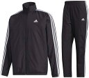 【送料無料】【11000円均一】adidas(アディダス) メンズ 3ストライプ ウィンドジャケット・パンツ　セットアップブラック IXG12-GE0406-IXG07-GE0428 【21★】