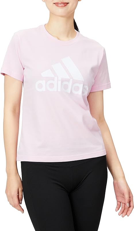 【送料無料】【2000円均一】【廃番追】adidas アディダス スポーツ カジュアル ウェア 半袖 Tシャツレディース・ウィメンズ WESSBOSTシャツクリアピンク ホワイト 46361-GL0726【22★】