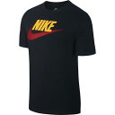 〜〜〜〜〜〜〜〜〜〜〜〜〜〜〜〜〜〜〜〜〜〜〜〜 ■商品の紹介■ NIKE(ナイキ)の　Tシャツ　です。 ナイキ　スポーツウェア　メンズ　Tシャツは、柔らかい コットンジャージー素材の心地良い肌触り。 胸元のNikeロゴのスクリーンプリントがポイント。 メーカー希望小売価格：3,000円（税別） カラー：(013)ブラック×アマリロ×ユニバーシティレッド サイズ：S〜XL 素材：綿 100% ■ 〜〜〜〜〜〜〜〜〜〜〜〜〜〜〜〜〜〜〜〜〜〜〜〜