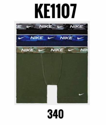 楽天La foresta d’Italia【送料無料】【6000円均一　Lサイズのみ】【廃番】NIKE （ナイキ） メンズ 3枚組ボクサーパンツメンズ ボクサー ショーツ 3枚セット コットン ストレッチ スポーツ インナーにも KE1107-340 　【22☆】