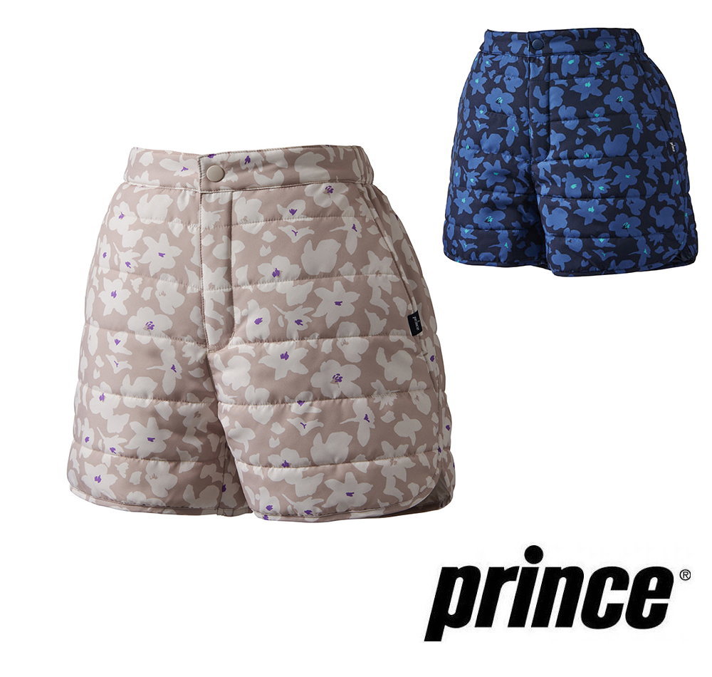 【送料無料】【8000円均一】【廃番】prince(プリンス)レディース・ウィメンズ テニス 中綿入りショートパンツ ウエアー ショートパンツ キュロット パデル パドル テニス バドミントン UVケア 保温 （メカニカルストレッチタフタ、フリース素材）WF3854【24☆】