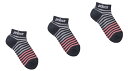 【送料無料】【洗い替えに3足セット】【廃番】prince(プリンス) テニス アンクル ショート 靴下 レディース・ウィメンズ ボーダーソックス PS376【2...