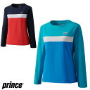 【送料無料】【5500円均一】【廃番メル】prince(プリンス)長袖 テニス ウェア レディース・ウィメンズ ロングスリーブシャツ WS2056【22★】