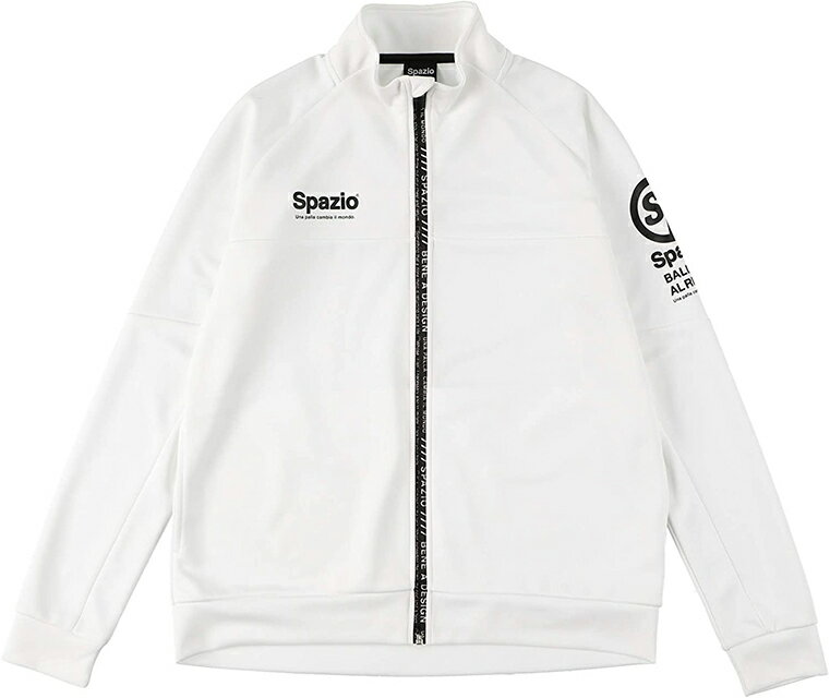 【8000円均一】SPAZIO(スパッツィオ) 長袖 ジャケット ロング パンツ 上下セットキッズ ジュニア JR.ジャージセットアップホワイト GE0780-01【22☆】通販 サッカー 用品 セール