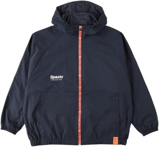 【送料無料】【4500円均一 Sサイズのみ】【廃番】SPAZIO(スパッツィオ) ユニセックス オーバーサイズトラックパーカー サッカー フットサル 長袖 パーカー フルジップ ジャージー ジャケット ネイビー TP0587-21-S【22☆】