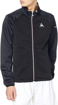 【送料無料】【7000円均一 Sサイズのみ】【廃番 追】le coq sportif(ルコック) 吸汗 ストレッチ 長袖 パーカーメンズ グランスーツジャケットブラック QMMQJF41-BLK-S【21★】
