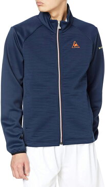 【送料無料】【7000円均一 Sサイズのみ】【廃番 追】le coq sportif(ルコック) 吸汗 ストレッチ 長袖 パーカーメンズ グランスーツジャケットネイビー QMMQJF41-NVY-S【21★】