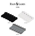 【送料無料】【3500円均一】POLO RALPHLAULEN(ポロラルフローレン) レディース 靴下 3足セットショートソックス アンクルソックス レディース...
