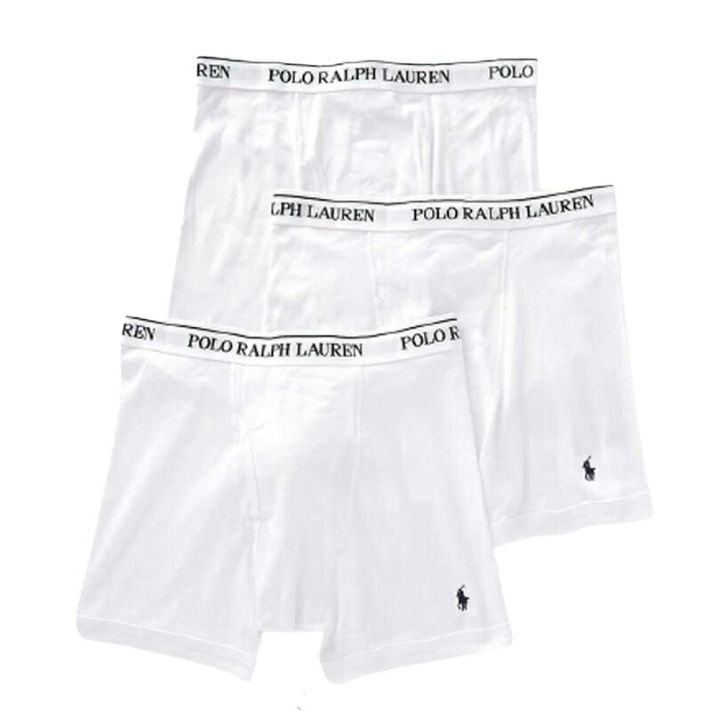 【送料無料】【7000円均一】【3枚組】POLO RALPHLAULEN(ポロ ラルフローレン)　メンズ 前開きタイプ 下着 メンズ ボクサーパンツ 3枚セット ラルフローレン ロゴ ボクサー メンズインナー White(WHD)　NCBBP3-WHD【25☆】【定番】