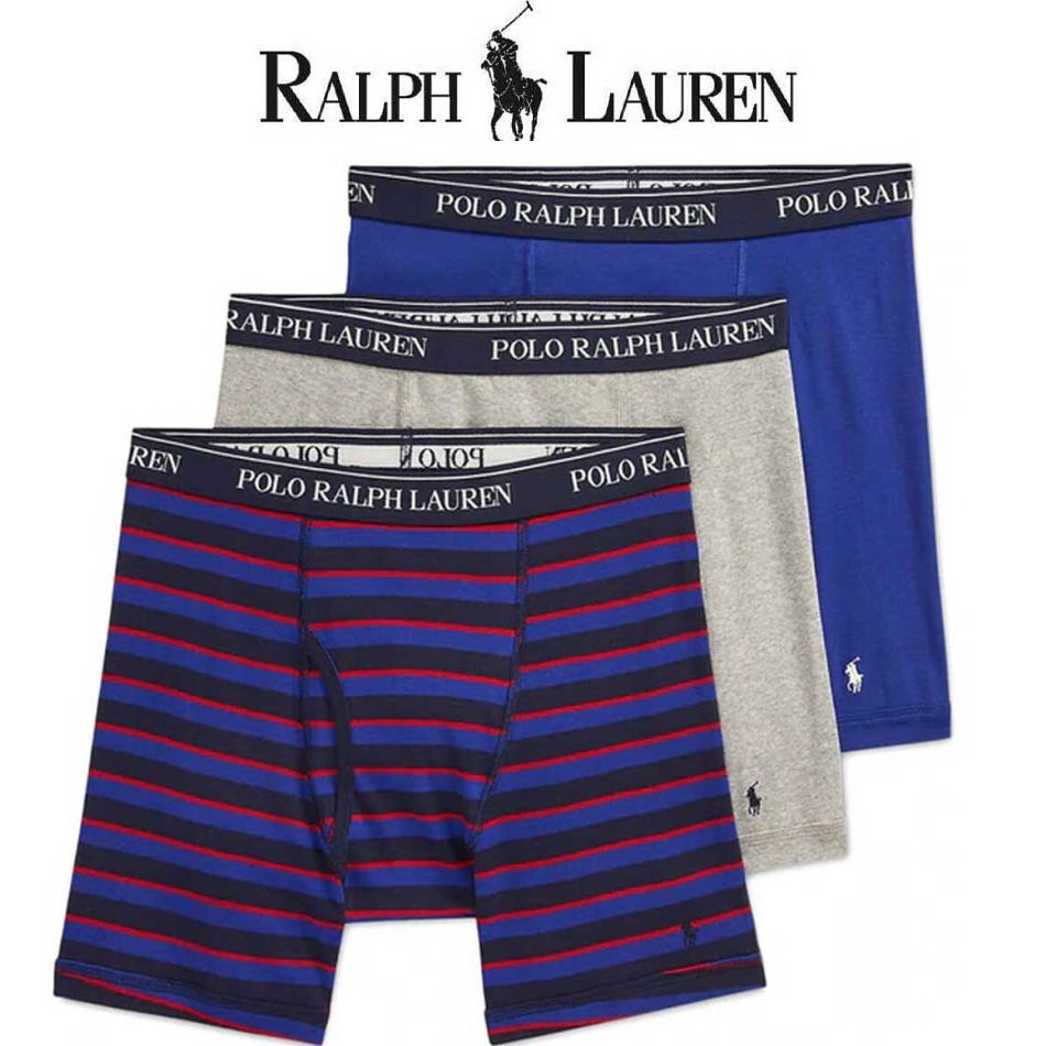 Polo Ralph Lauren 【送料無料】【3枚組】POLO RALPHLAULEN(ポロ ラルフローレン)　メンズ ボクサー 前開きタイプ 下着メンズ ボクサーパンツ 前開き 3枚セット ラルフローレン ロゴ ボクサー メンズインナー RCBBP3-FHA2【22☆】【定番】