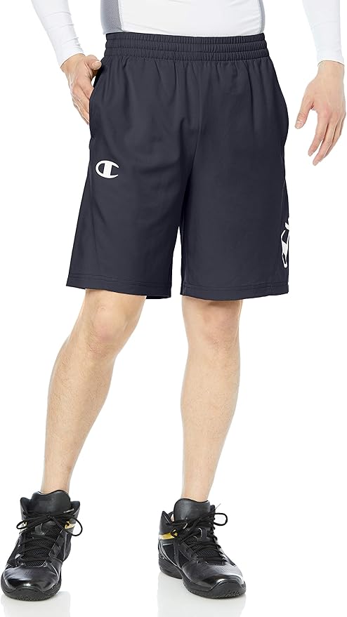 【送料無料】【3500円均一】【廃番メル】Champion(チャンピオン) 吸汗速乾 ショートパンツ メンズ バスケ PRACTICE PANTS　ネイビー　C3SB551-370【22☆】
